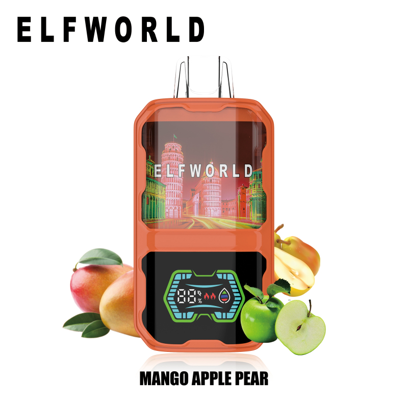 ELFWORLD AI22000 RECHARGEABLE DISPOSABLE VAPE POD DEVICE WITH BATTERY AND LIQUID DISPLAY WHOLESALE (22000 PUFFS)