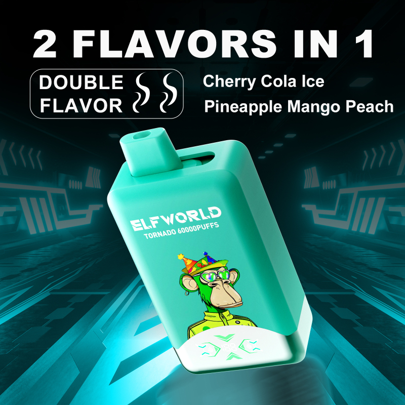 ELFWOLRD TORNADO 60000 2IN1 DUAL FLAVOR VAPE DEVICE WITH NICE DESIGN (60000 PUFFS)