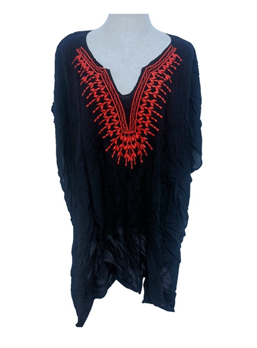 YLhighton Beach cover ups embroidery neckline long cardigans for women
