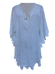 YLhighton kimono cardigans for women casual blouse tops lace neckline