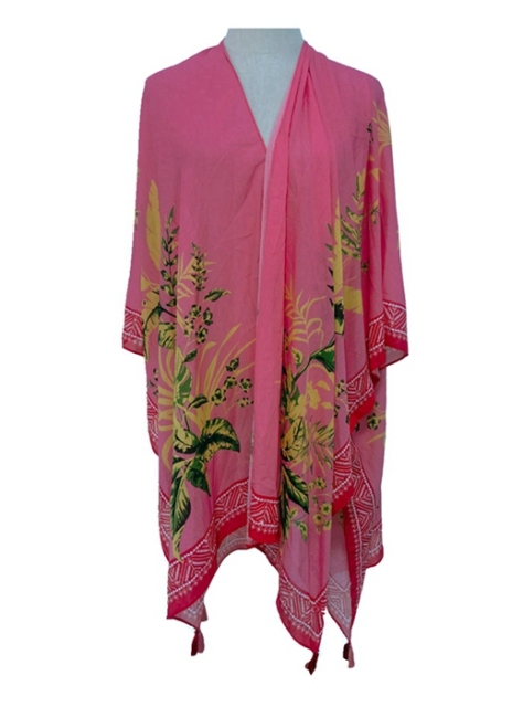 YLhighton  Beach cover ups printing natural wrinkle shawl boho dress