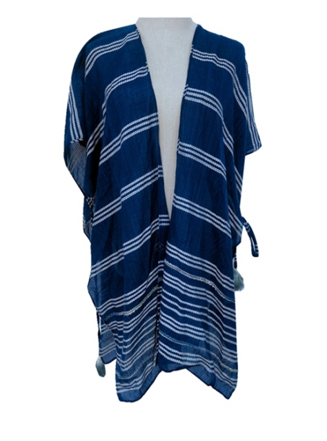 YLhighton Striped Kimono Cardigan Casual Top Loose Cardigan Shawl