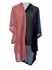 YLhighton chiffon colorblock kimono cardigans for women shawl wraps