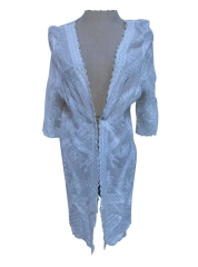 YLhighton half-sleeve solid color cotton lace fabric kimono cardigans