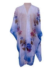 YLhighton printed chiffon kimono cardigans for women shawl wraps