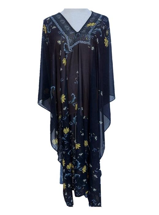 YLhighton printed chiffon kimono cardigans for women shawl wraps