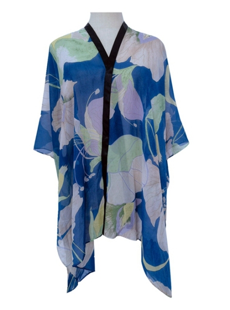 YLhighton printed chiffon kimono cardigans for women shawl wraps