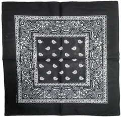 YLhighton cotton head scarf paisley bandana wristband