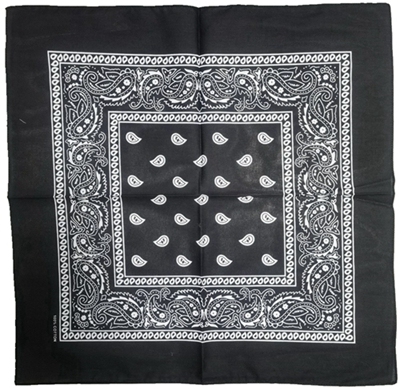 YLhighton cotton head scarf paisley bandana wristband