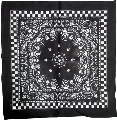 YLhighton cotton head scarf paisley bandana wristband