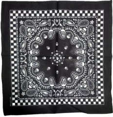YLhighton cotton head scarf paisley bandana wristband
