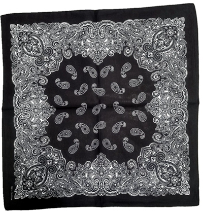 YLhighton cotton head scarf paisley bandana wristband