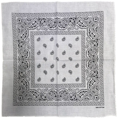 YLhighton cotton head scarf paisley bandana wristband