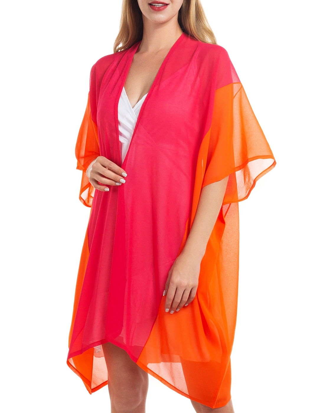 Women's  Kimono Cardigan Casual Chiffon Tops Loose Beach Cover Ups