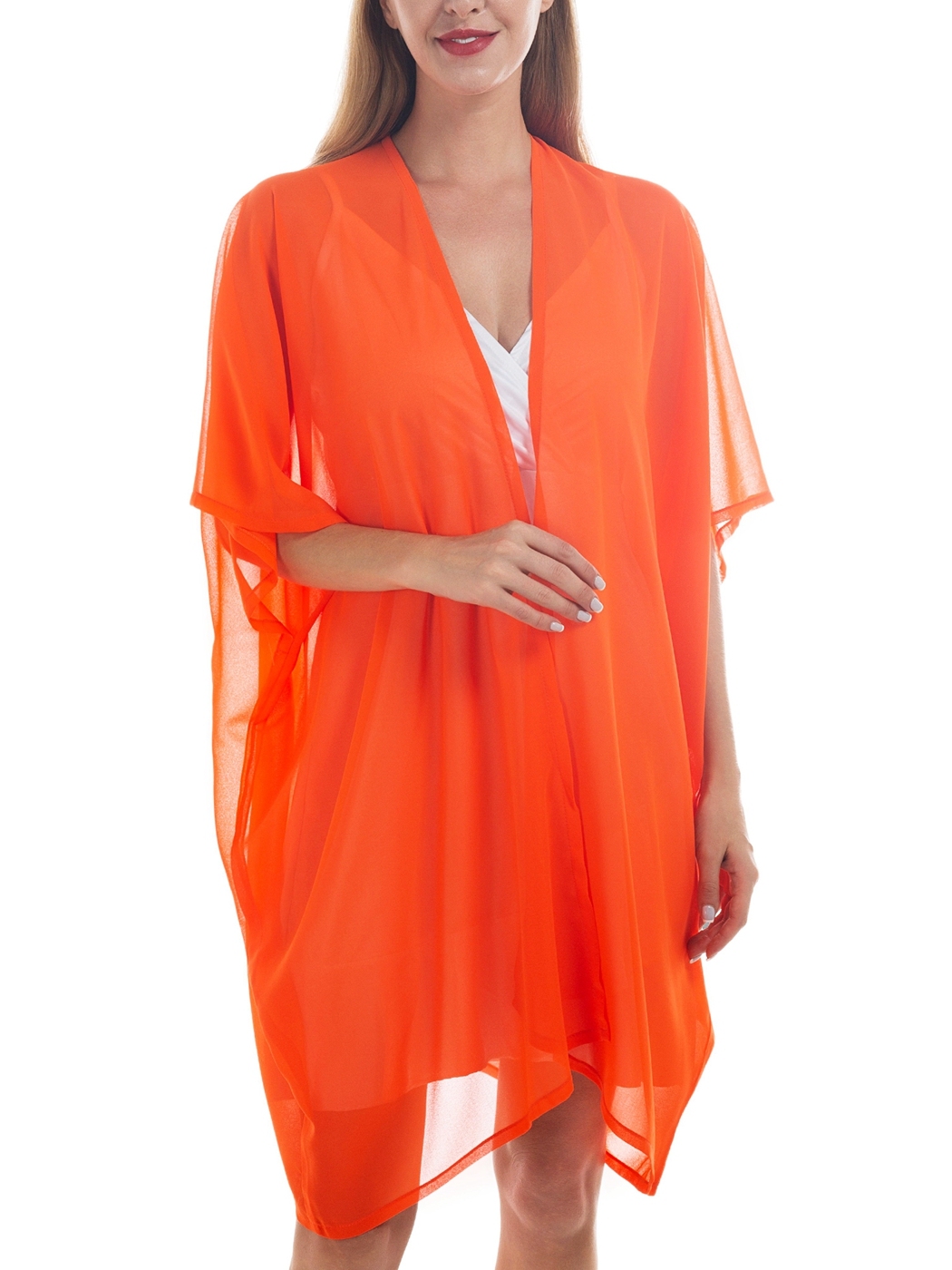 Women’s Beach Kimono  Sheer Chiffon Cover Ups Swimwear Cardigan Summer
