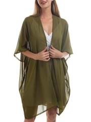 Women's  Kimono Cardigan Casual Chiffon Tops Loose Beach Cover Ups