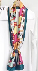 Chic neck tie, Scarf bracelet,Waist band,Handbag Accessory,Wrist band