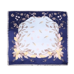 Silk Feeling Scarf Square Satin Head Scarf for Women