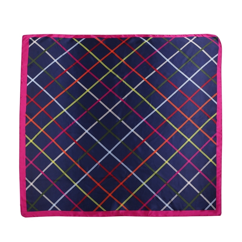 Silk Feeling Scarf Square Satin Head Scarf for Women