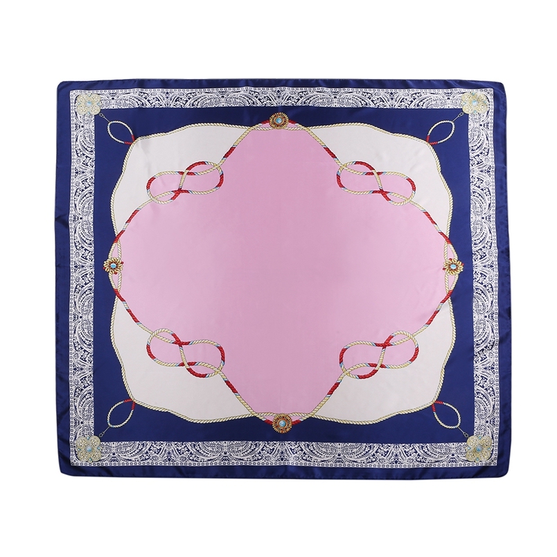 Silk Feeling Scarf Square Satin Head Scarf for Women