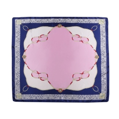 Silk Feeling Scarf Square Satin Head Scarf for Women