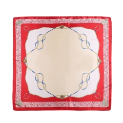 Silk Feeling Scarf Square Satin Head Scarf for Women
