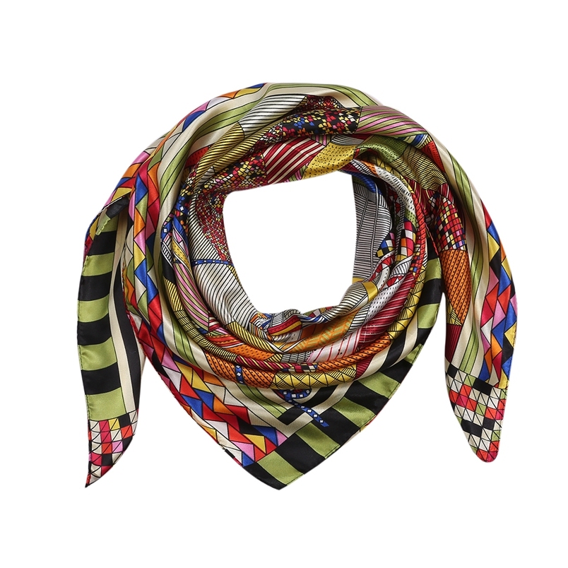 Large Square Satin Headscarf Hair Scarf hijab scarfs for women