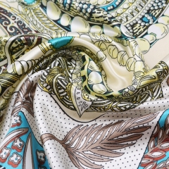 Large Square Satin Headscarf Hair Scarf hijab scarfs for women
