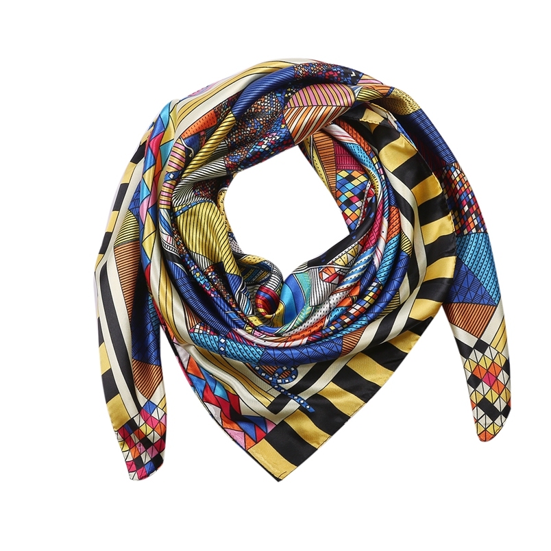 Large Square Satin Headscarf Hair Scarf hijab scarfs for women