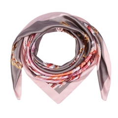 Silk Feeling Scarf Square Satin Head Scarf for Women