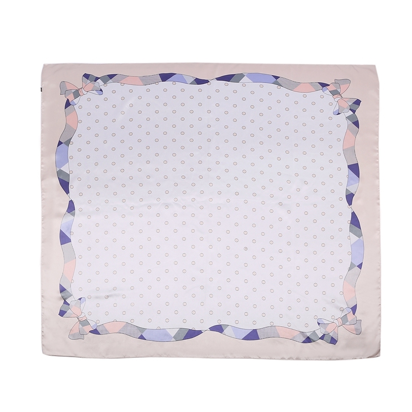 Silk Feeling Scarf Square Satin Head Scarf for Women