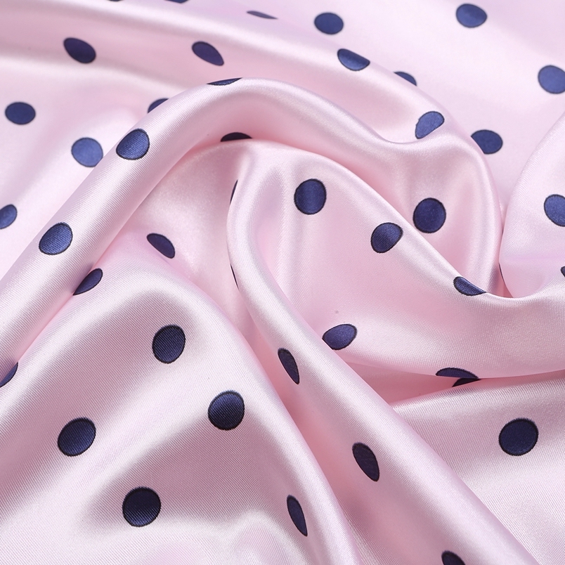 Silk Feeling Scarf Square Satin Head Scarf for Women