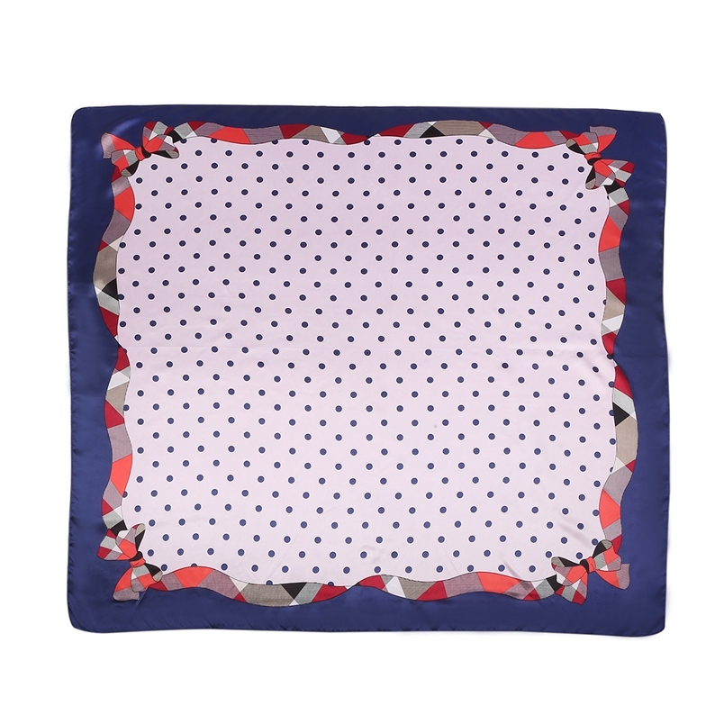 Silk Feeling Scarf Square Satin Head Scarf for Women