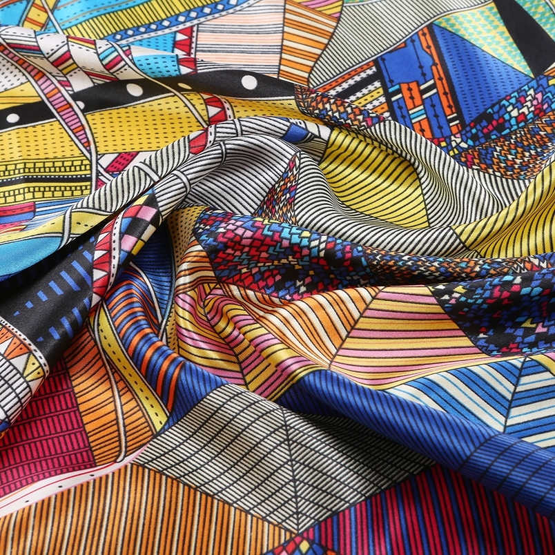 Large Square Satin Headscarf Hair Scarf hijab scarfs for women