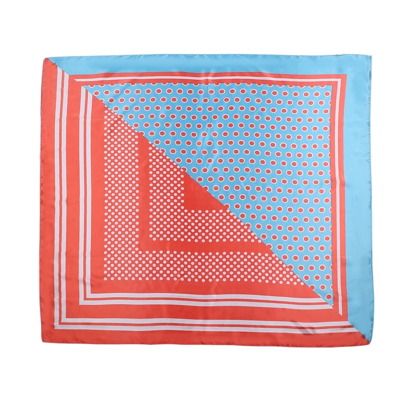 Silk Feeling Scarf Square Satin Head Scarf for Women