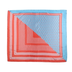 Silk Feeling Scarf Square Satin Head Scarf for Women