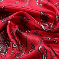 Silk Feeling Scarf Square Satin Head Scarf for Women