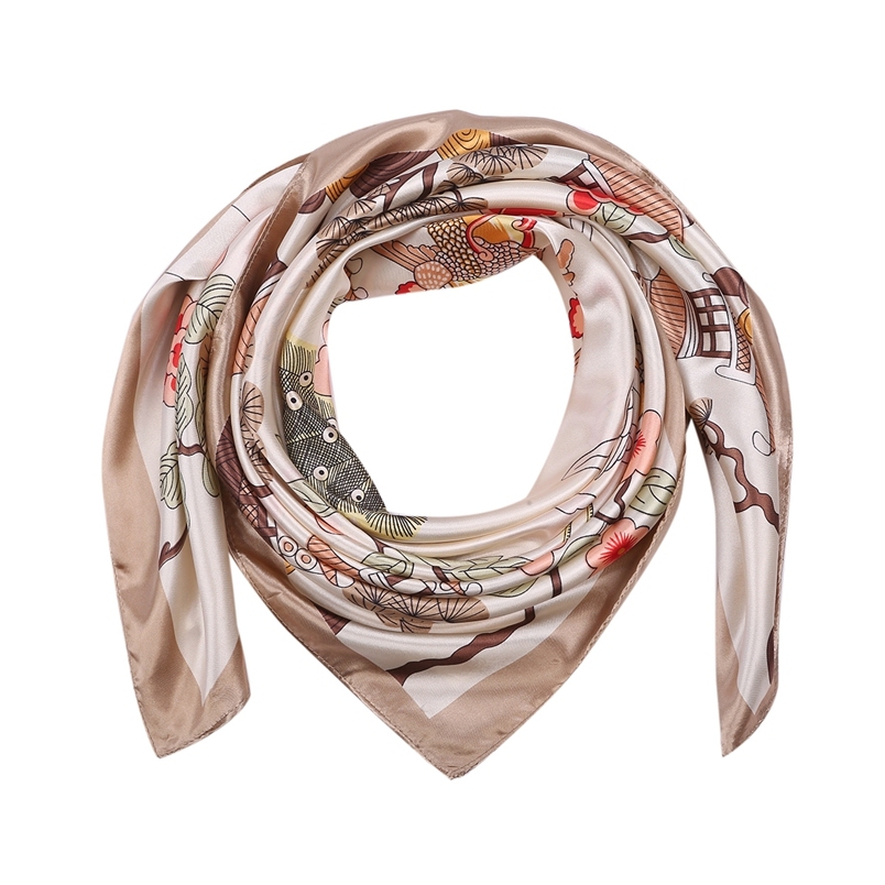 Large Square Satin Headscarf Hair Scarf hijab scarfs for women
