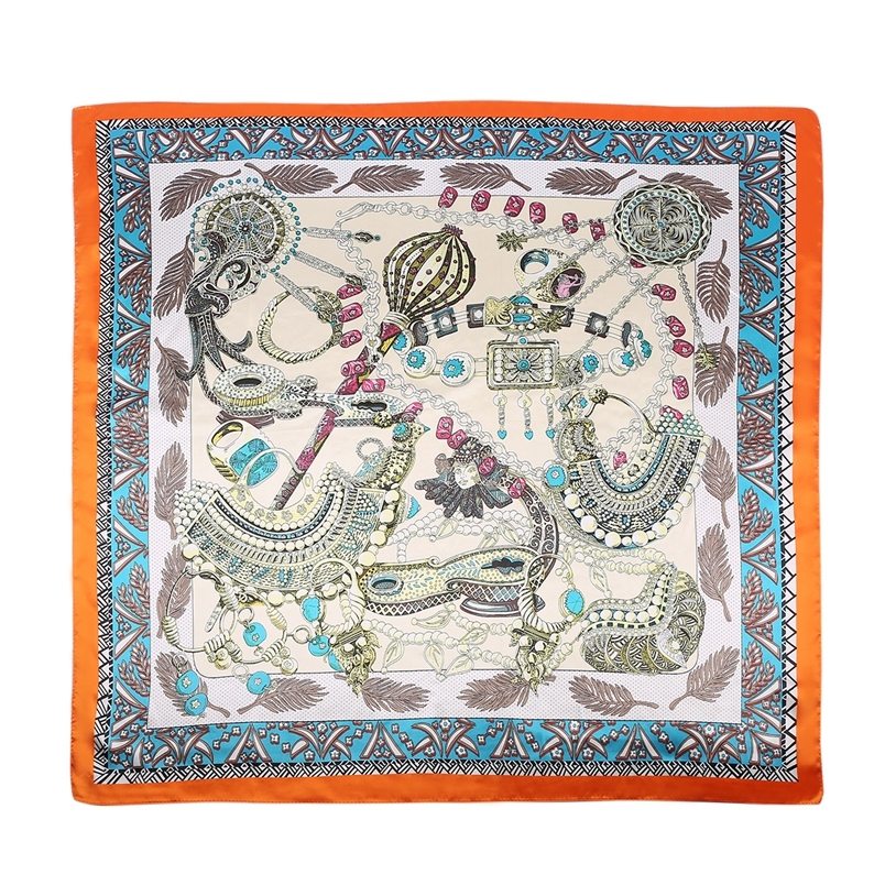 Large Square Satin Headscarf Hair Scarf hijab scarfs for women