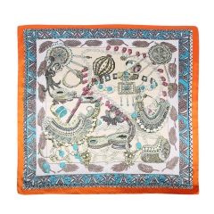 Large Square Satin Headscarf Hair Scarf hijab scarfs for women