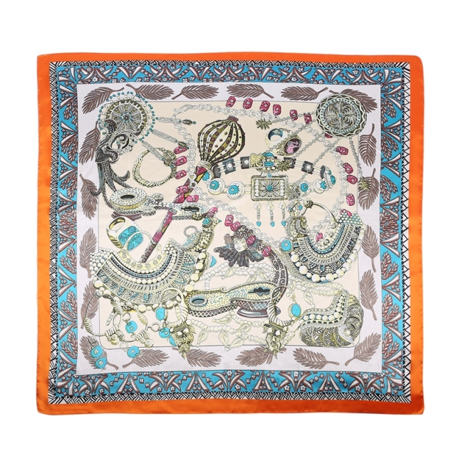 Large Square Satin Headscarf Hair Scarf hijab scarfs for women