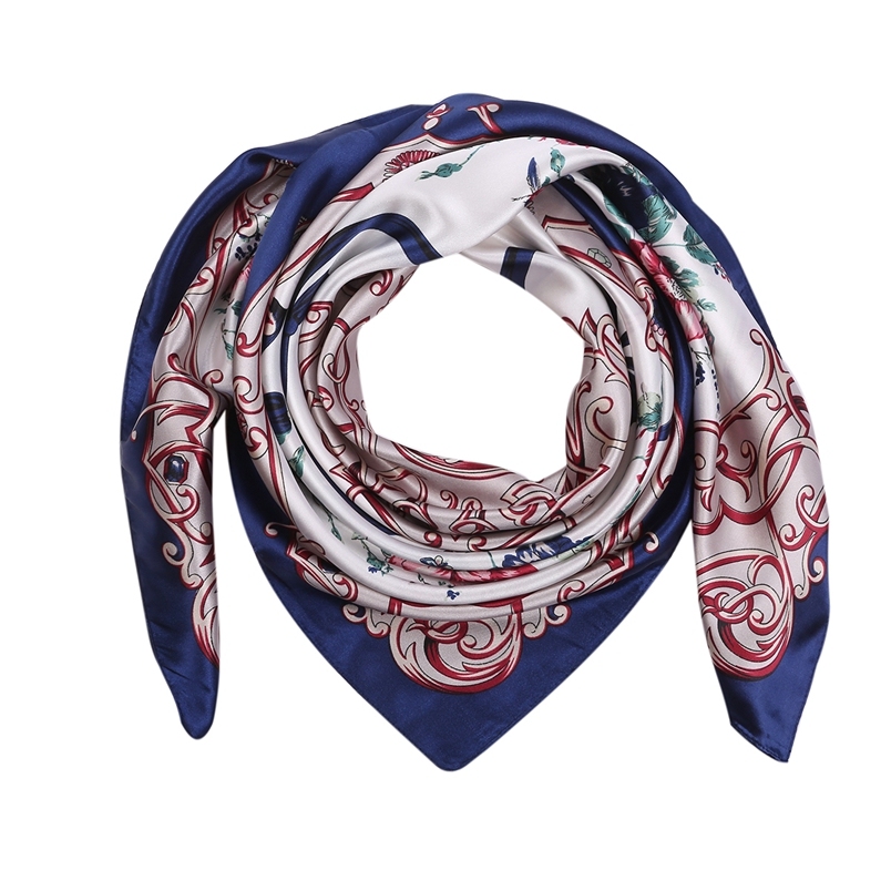 Large Square Satin Headscarf Hair Scarf hijab scarfs for women