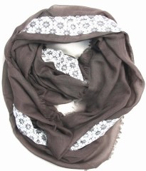 YLhighton Lace lightweight infinity scarf,loop circle-scarf