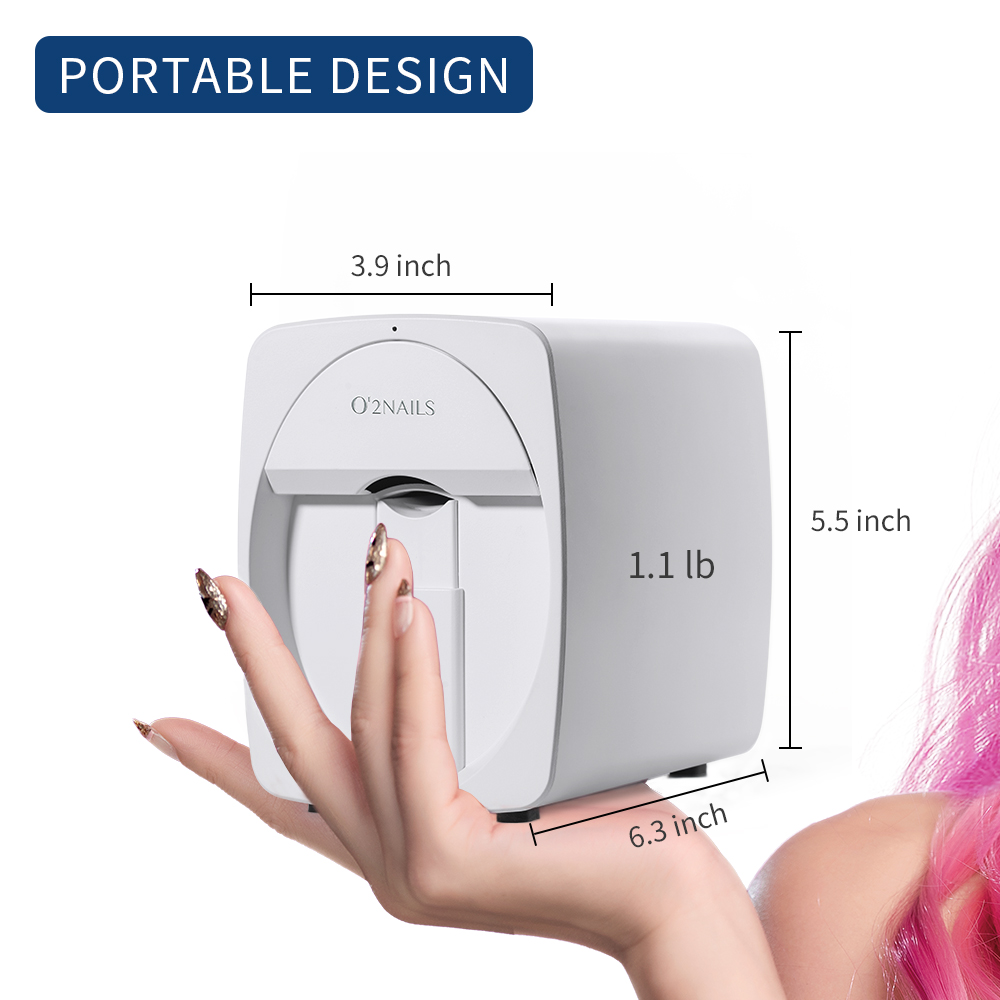 O2nails Mini Printer for Nails Professional 3D Nail Printer H1 Portable  Mobile Nail Art Printing Machine For Home Or Nail Salon - AliExpress