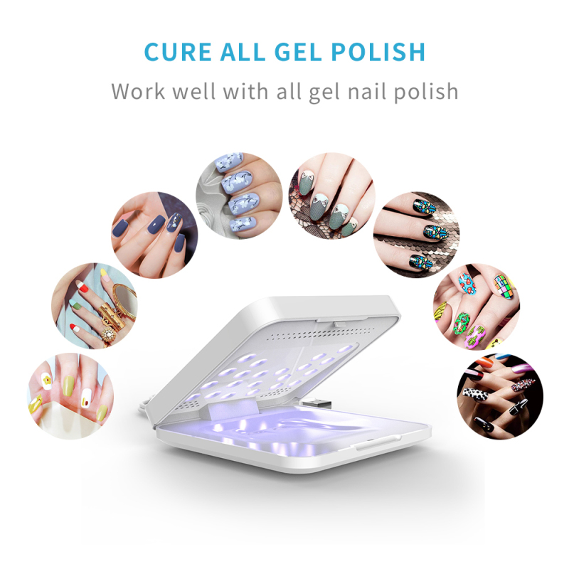 O2nails Portable UV Lamp For Nails 30S 60S 120S 150S Timer Setting LED Nail Drying Lamp