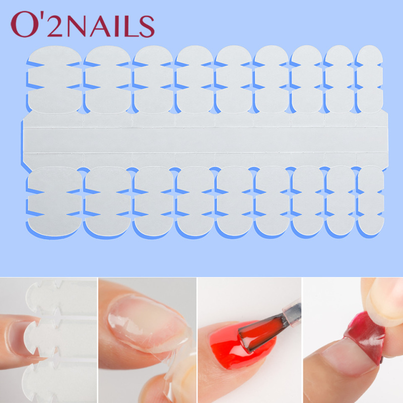 10Pcs/pack Nail Guard Sticker One Paste for Nail Protection Base Coat For Nail Art