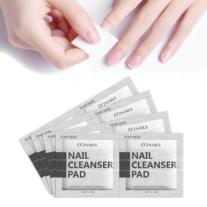 200 Pcs Gel Nail Cleanser Pad For Nail Art Manicure Cleanser With Individual Package