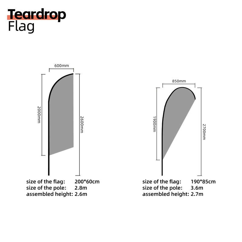 Custom Print Feather Flag / Teardrop Flag