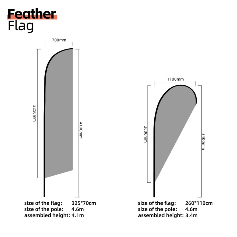 Custom Print Feather Flag / Teardrop Flag