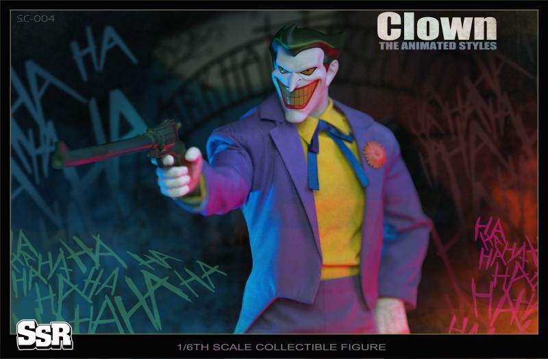 SSR Toys THE ANIMATED STYLES CLOWN 1/6th Scale Action Figure